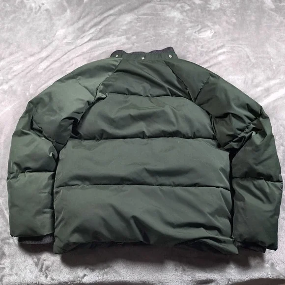 Stella McCartney Puffer Jacket Kids 12 Years Green Bomber Full Zip Winter Vegan - Picture 2 of 12